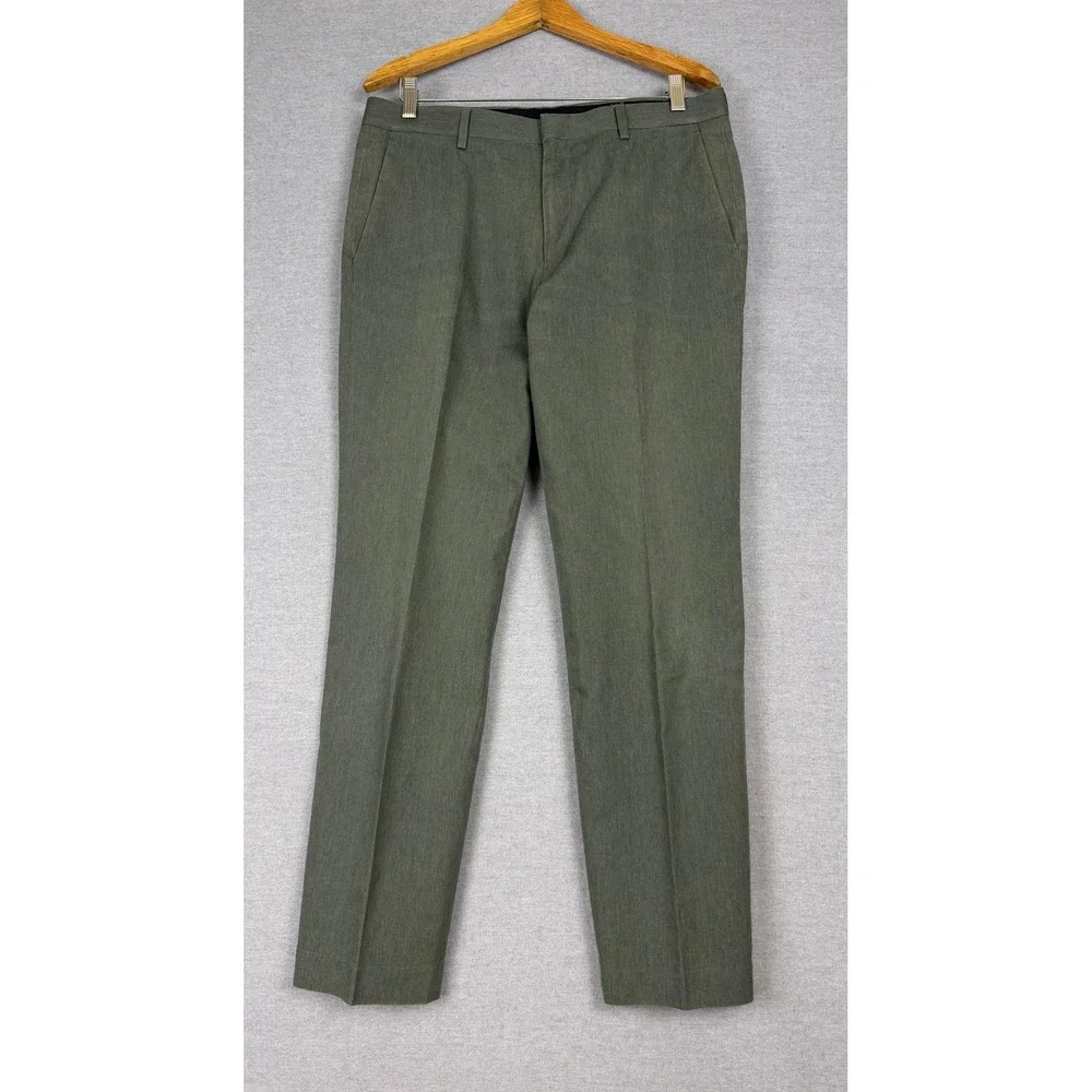 J.Crew Ludlow Slim Suit Olive Green 2 Piece Mens 42L Blazer 33x31 Pants Cotton